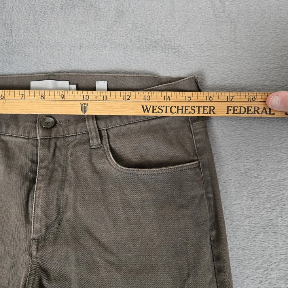 VINCE Essential Five-pocket Twill Pants Mens 30x32 Brown‎ Slim Style MS121-2248